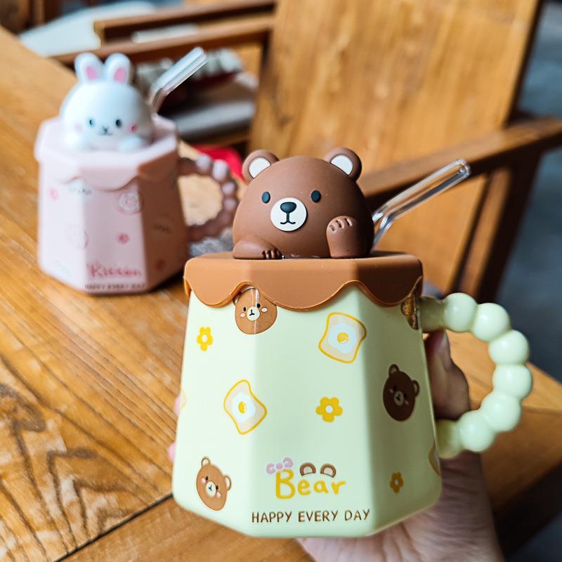 Design Casual Mug Bear - Kitten - Panda - Rabbit