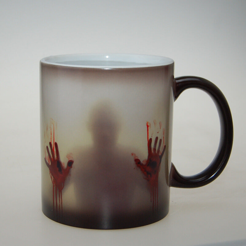 Christmas Eve Halloween Gift The Walking Dead Zombie Color Changing Mug