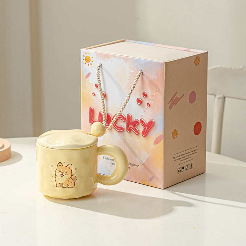 Ceramic Cute Puppy Cat Mug