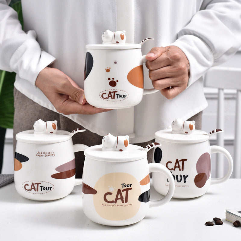 Cute Cat Mug Cartoon Ceramic Mug
