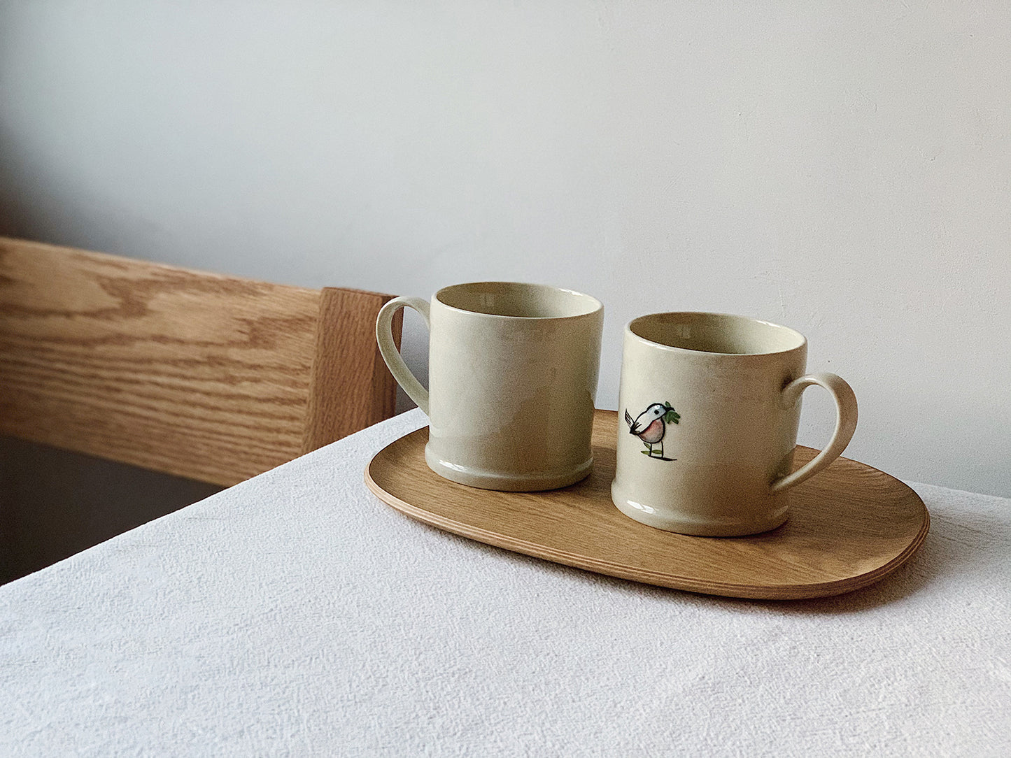 Time Olive Bird Mug Ceramic