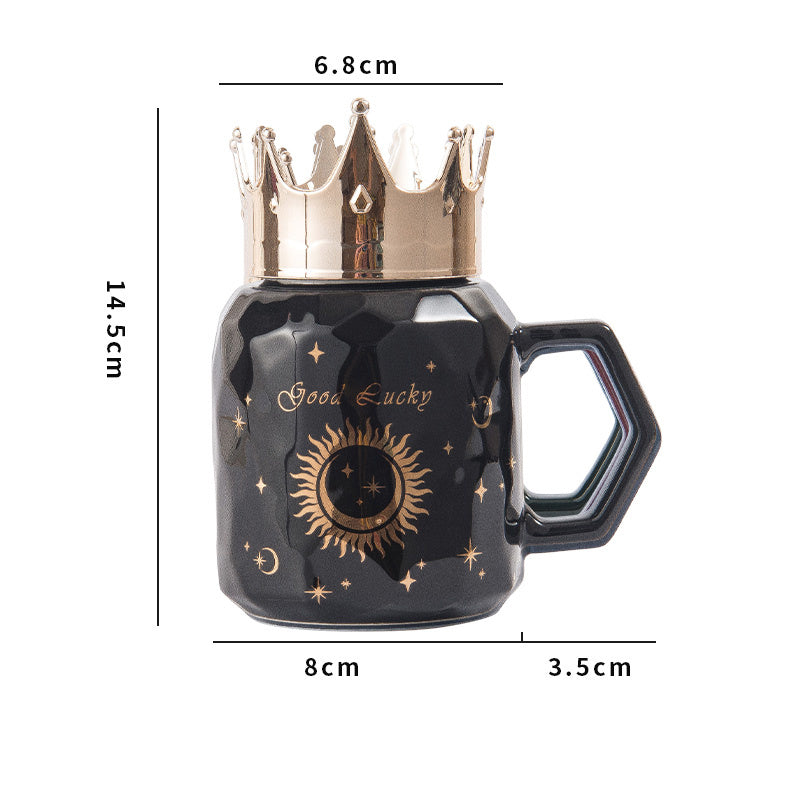 Crown Golden Ceramic Mug