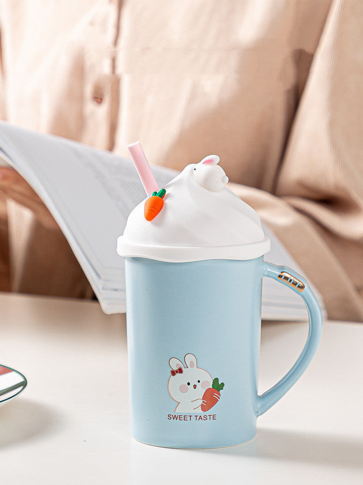 Rabbit Cut Ceramic Mug