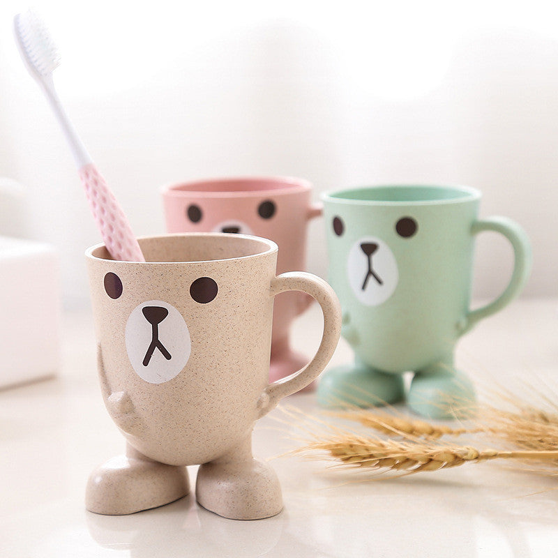 Cartoon Cute Child Brushing Cup And Mouthwash Cup