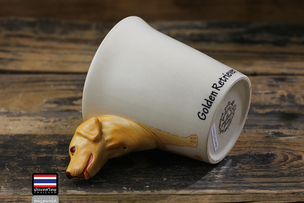 Hand Drawn Golden Retriever Ceramic Dog Cup