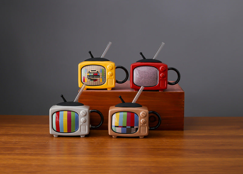 Retro TV Youth Memory Ceramic Cup