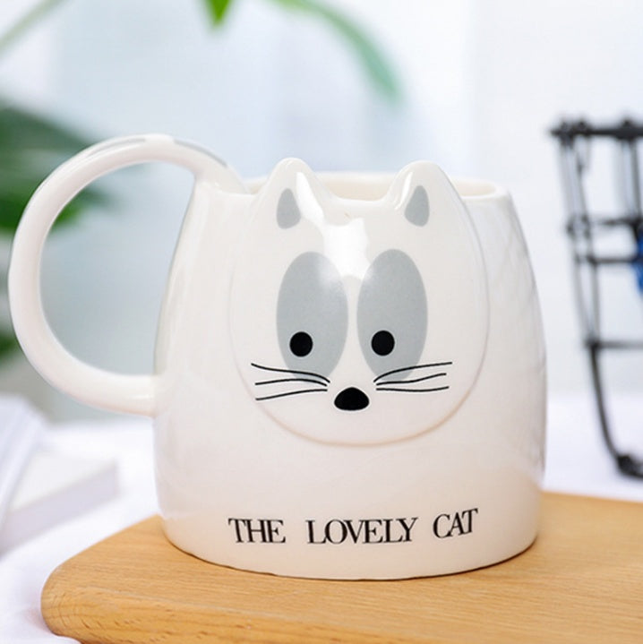 Korean Cute Cat Head Cup