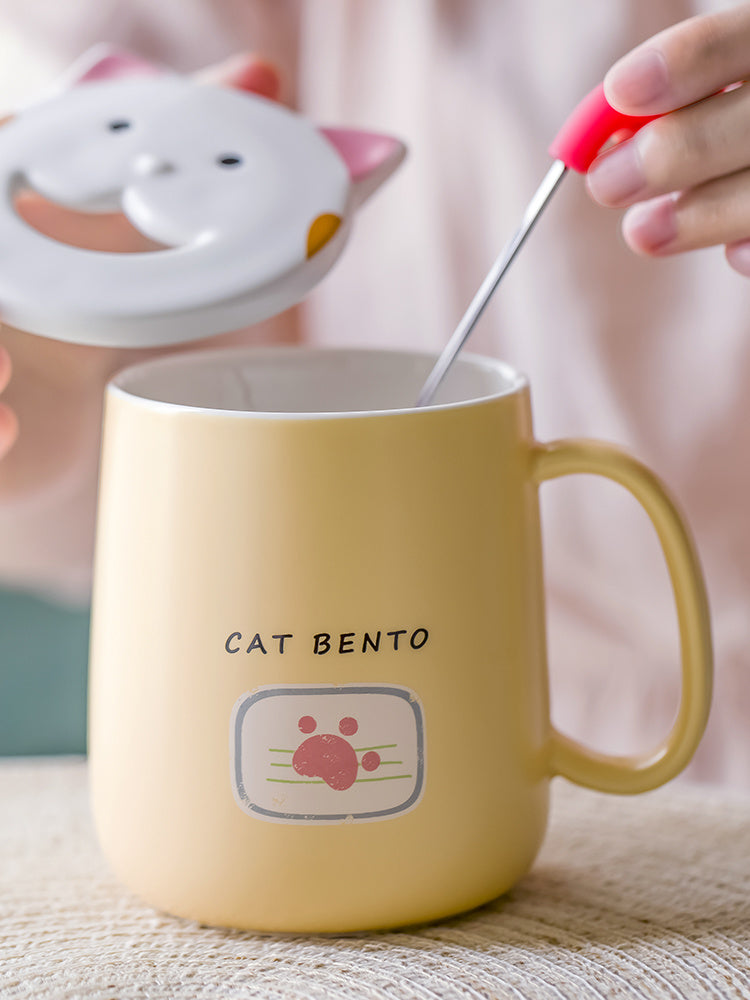 Ceramic Coffee Cup Cat Mug