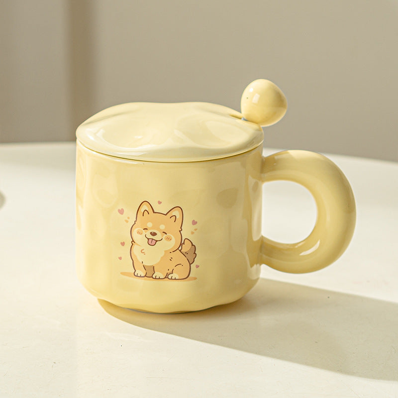 Ceramic Cute Puppy Cat Mug
