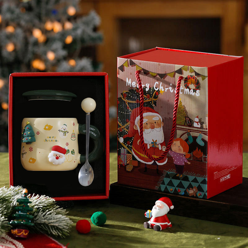 Xmas Round Mug Ceramic Ideal for Coffee Lovers