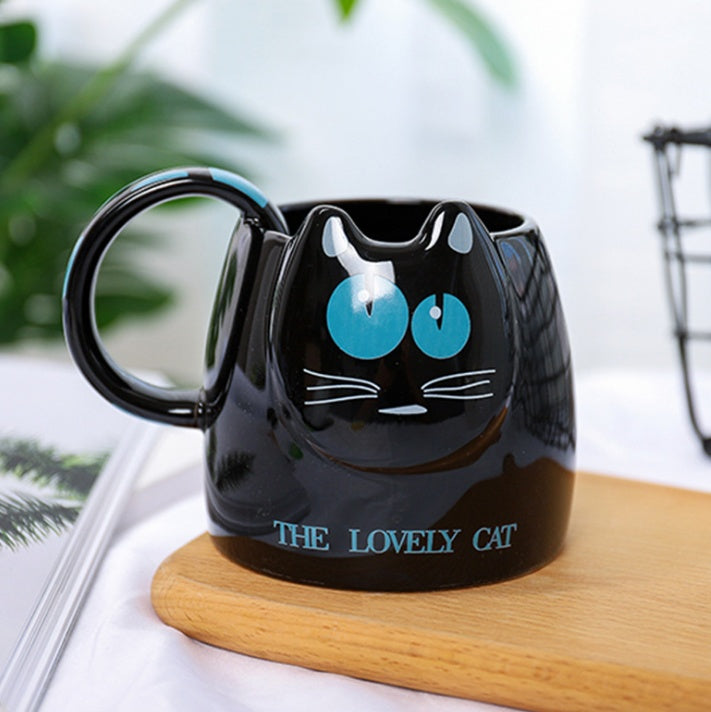 Korean Cute Cat Head Cup