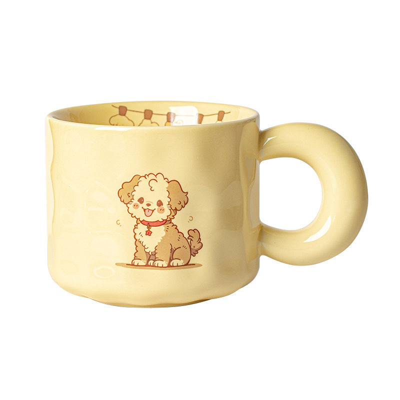 Ceramic Cute Puppy Cat Mug