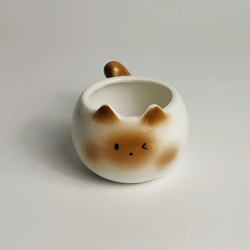 Cute Siamese Kitten Cat Cup