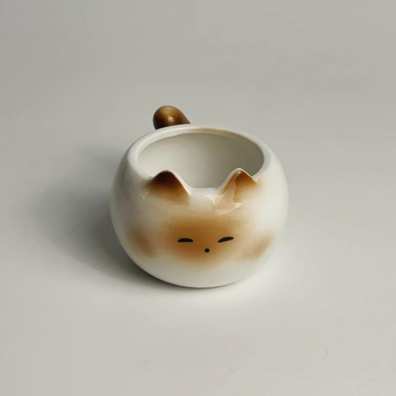 Cute Siamese Kitten Cat Cup