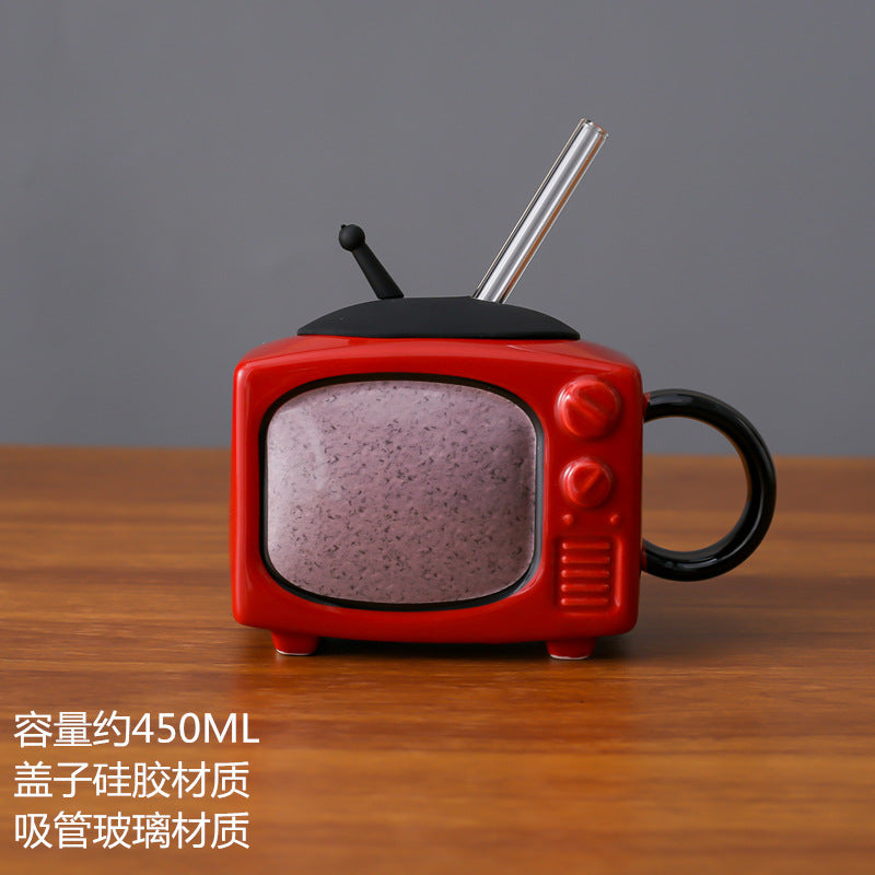 Retro TV Youth Memory Ceramic Cup