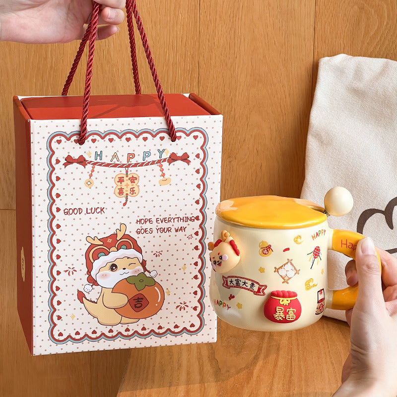 Xmas Round Mug Ceramic Ideal for Coffee Lovers