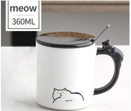 Cat Tail Ceramic Mug