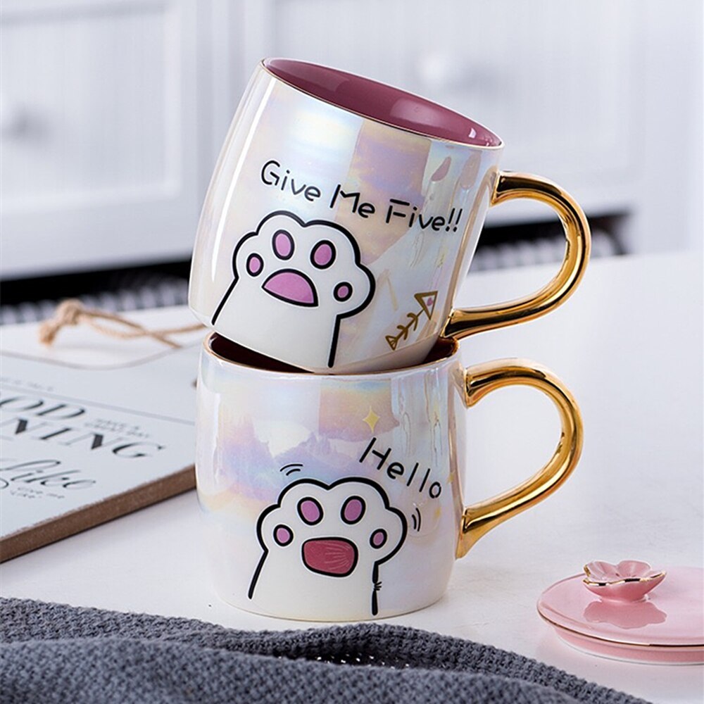 High Five Cat Mug