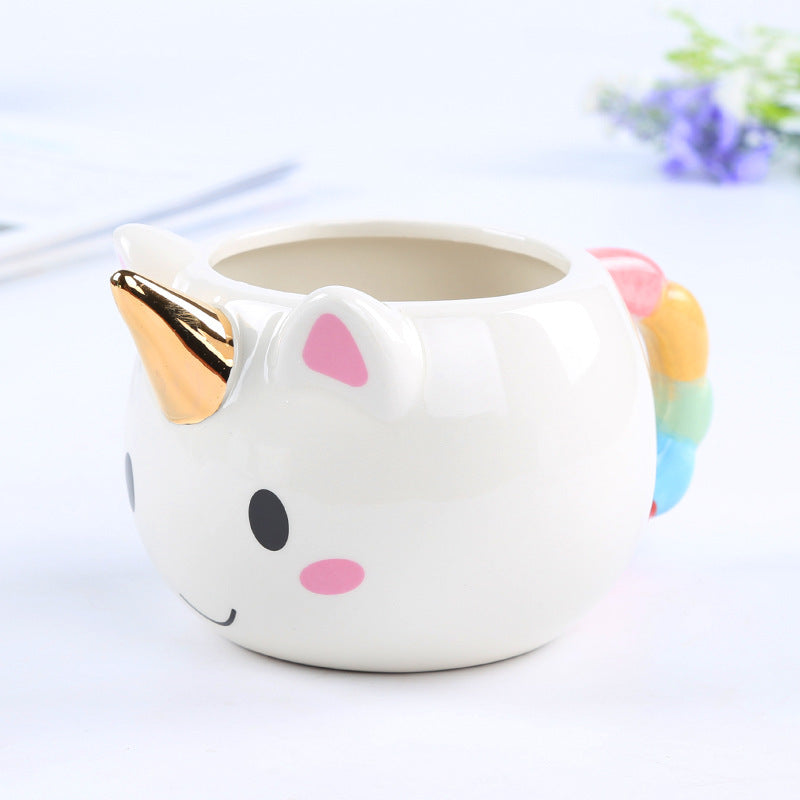 Rainbow Unicorn Ceramic Coffee Cup