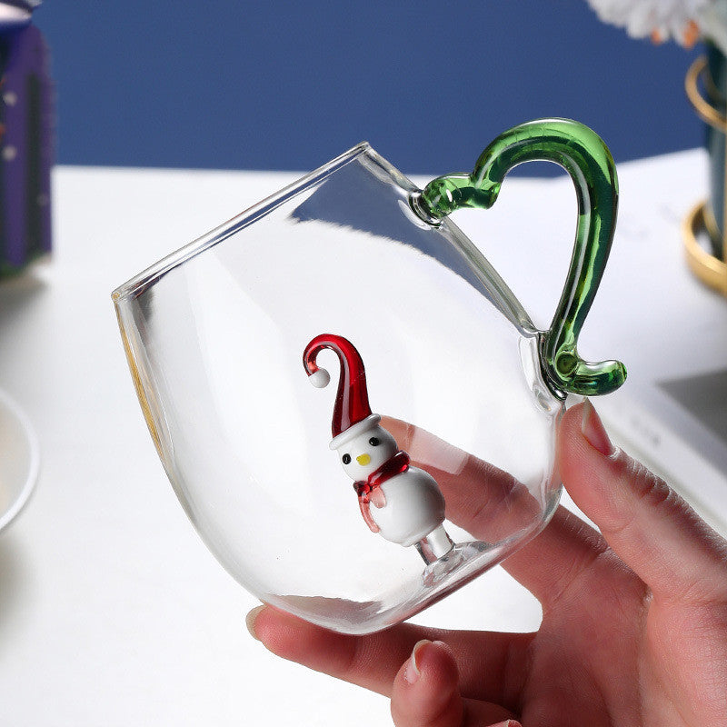 Creative Christmas Glass Cup