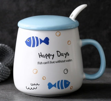 Japanese Cutemark ceramic Cartoon Cat Mugs