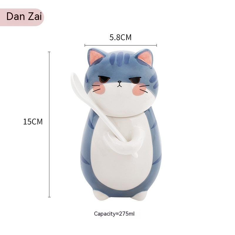 Cartoon Cute Cat Ceramic Cup