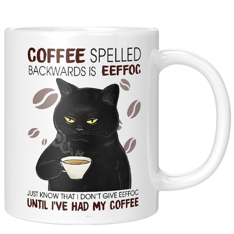 Ceramic Coffee Cat Mug