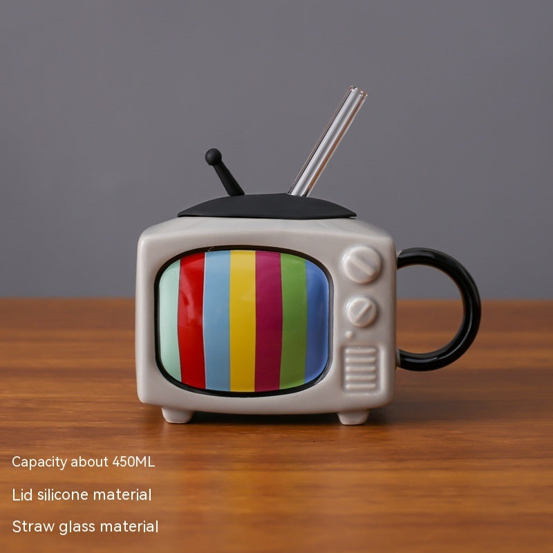 Retro TV Youth Memory Ceramic Cup