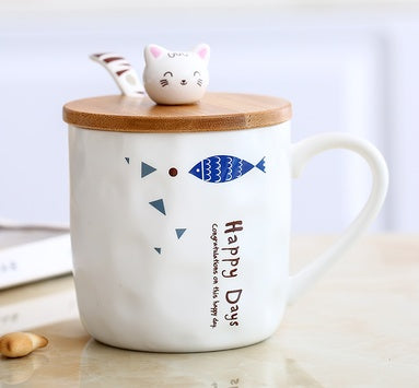 Japanese Cutemark ceramic Cartoon Cat Mugs