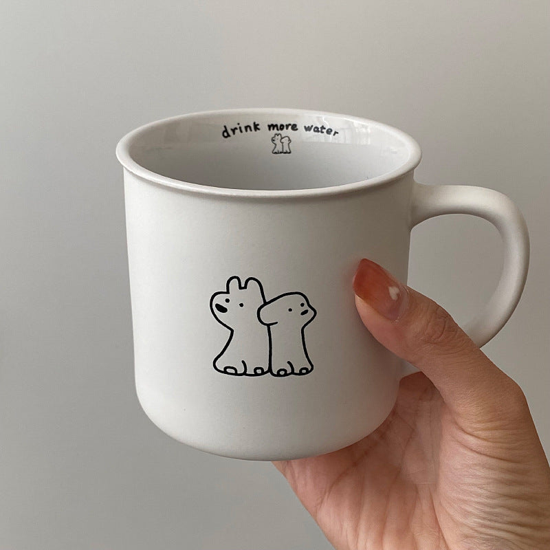 Frosted Small Cup Puppy Mug