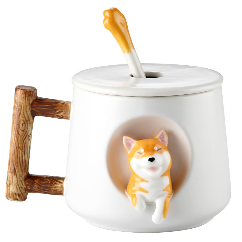 Creative Ceramic Shiba Inu Cute Mug