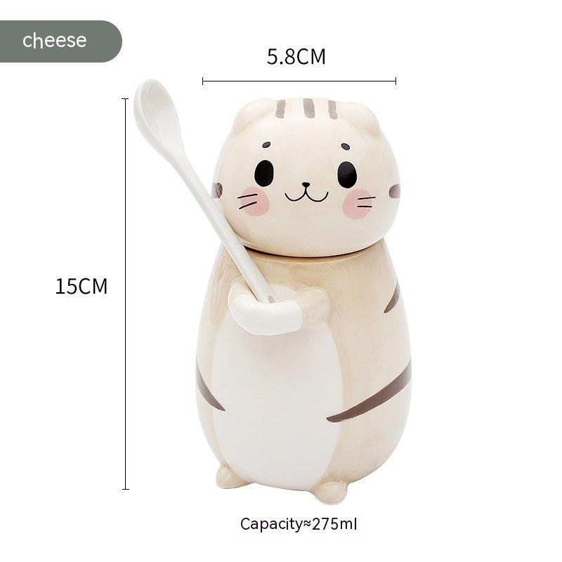 Cartoon Cute Cat Ceramic Cup
