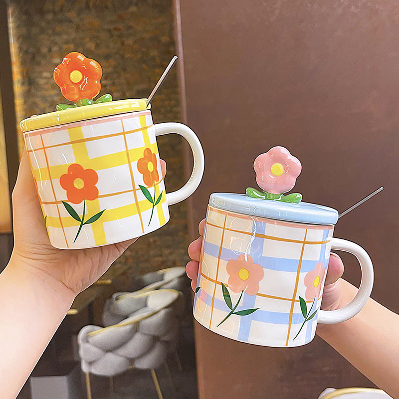 Ceramic Flowery Mugs