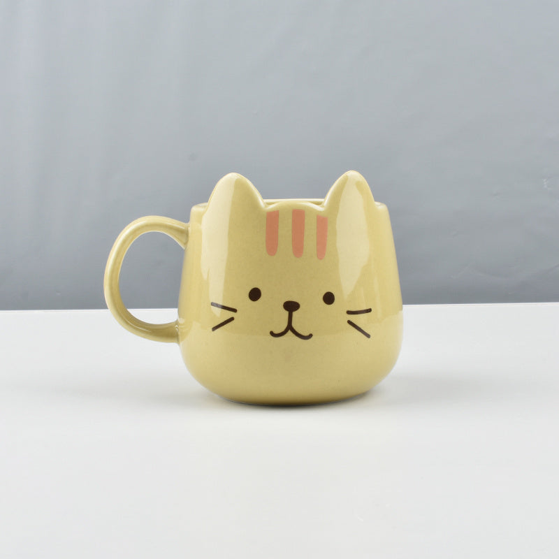 Ceramic Breakfast Cat Creative Cartoon Mug