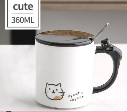 Cat Tail Ceramic Mug