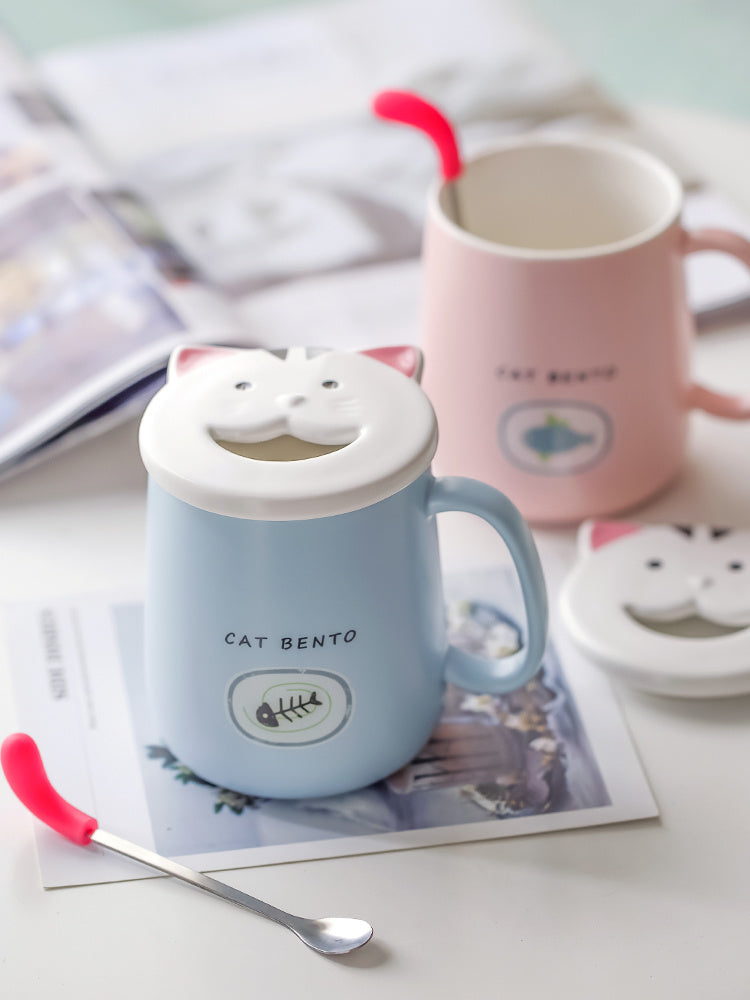 Ceramic Coffee Cup Cat Mug