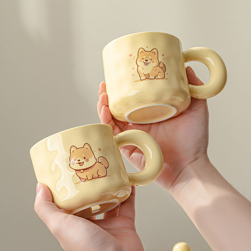 Ceramic Cute Puppy Cat Mug