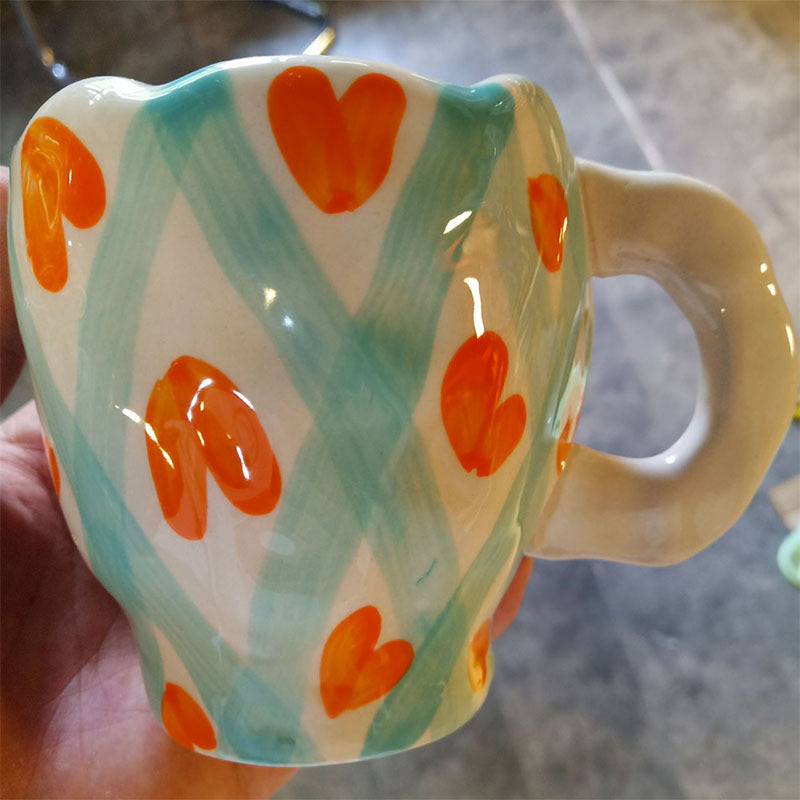 Hand Pinch Ceramic Cup Milk Coffee Personality
