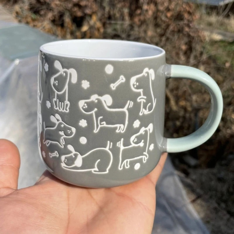 Many Chubby Little Dogs Ceramic Mug