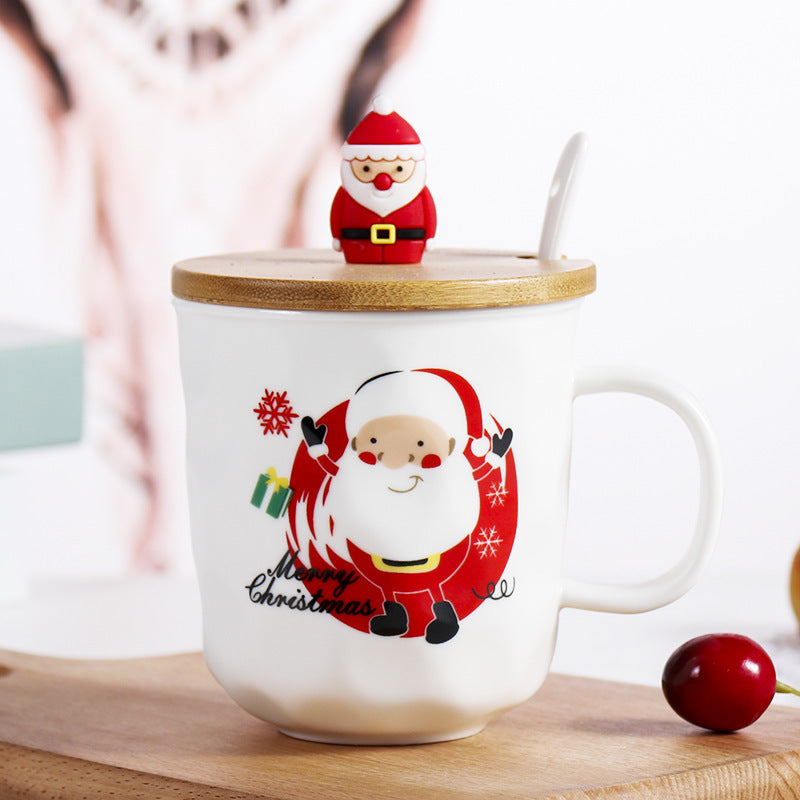 Santa Claus - Elk - Snowman Christmas Tree Ceramic Cup