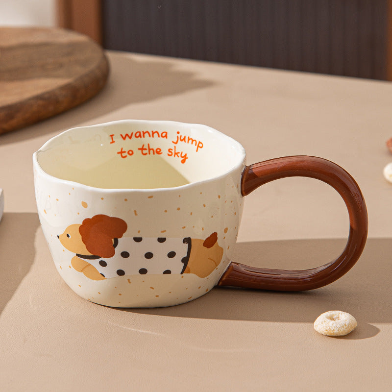 Puppy Mug Cartoon Big Ear Ceramic Cup