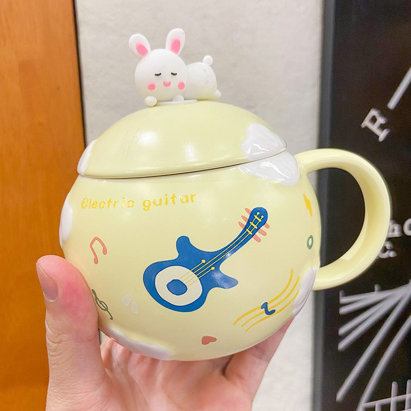 Korean Cartoon Cute Rabbit Ceramic Mug