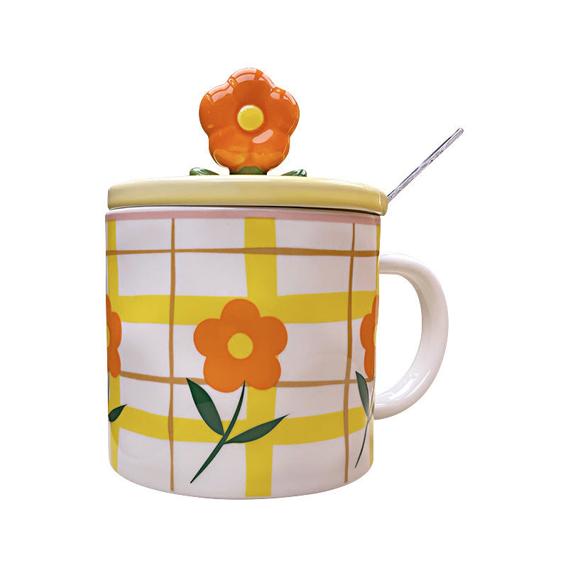 Ceramic Flowery Mugs