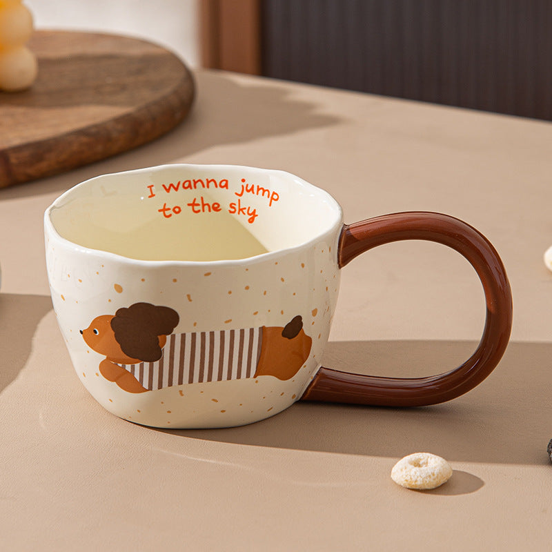 Puppy Mug Cartoon Big Ear Ceramic Cup