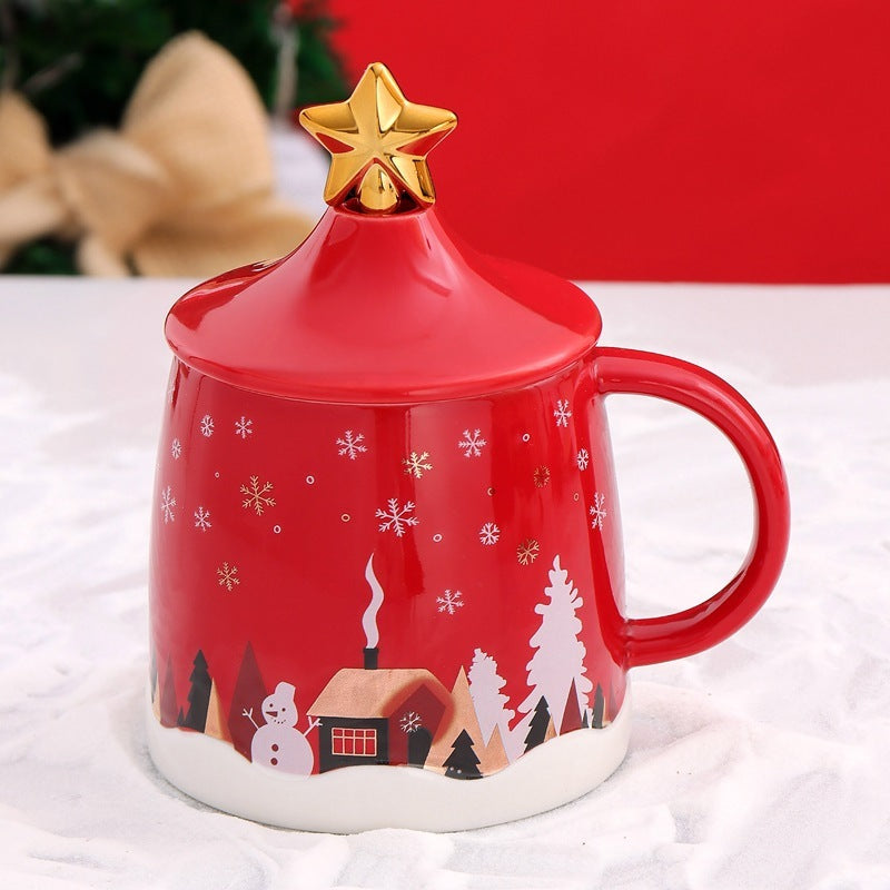 Creative Trend Mug With Lid Spoon