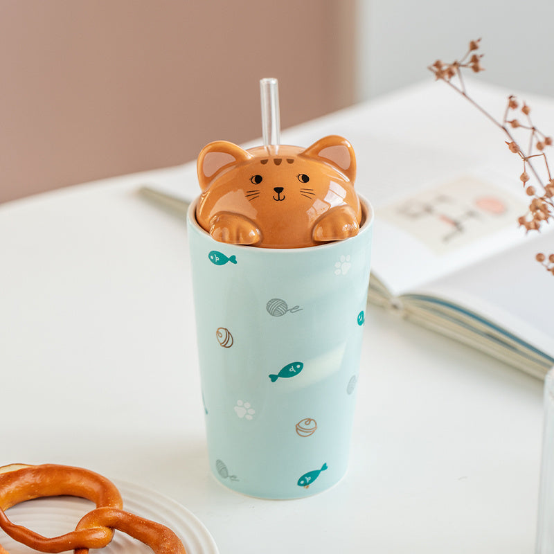Cute Cat High-Value Ceramic Mug