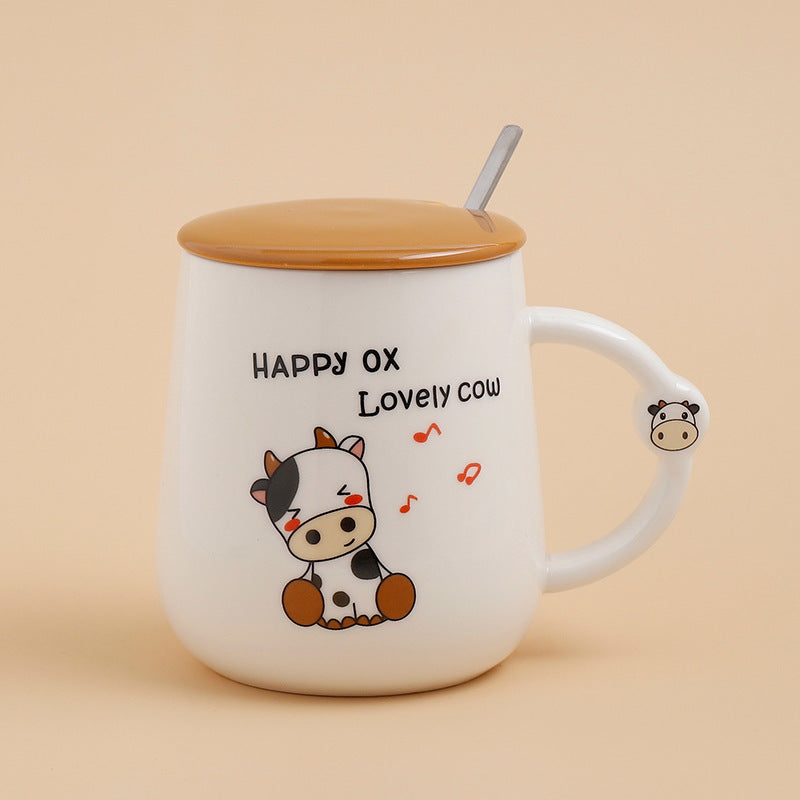 Ceramic Cartoon Cow Mug