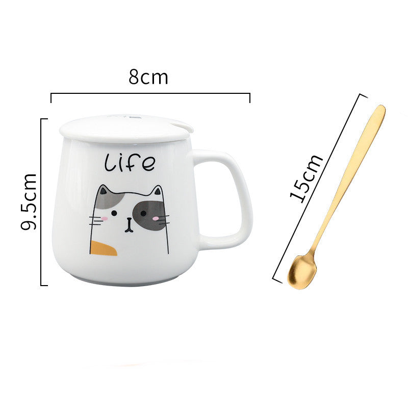 Cartoon Ceramic Cat Mug