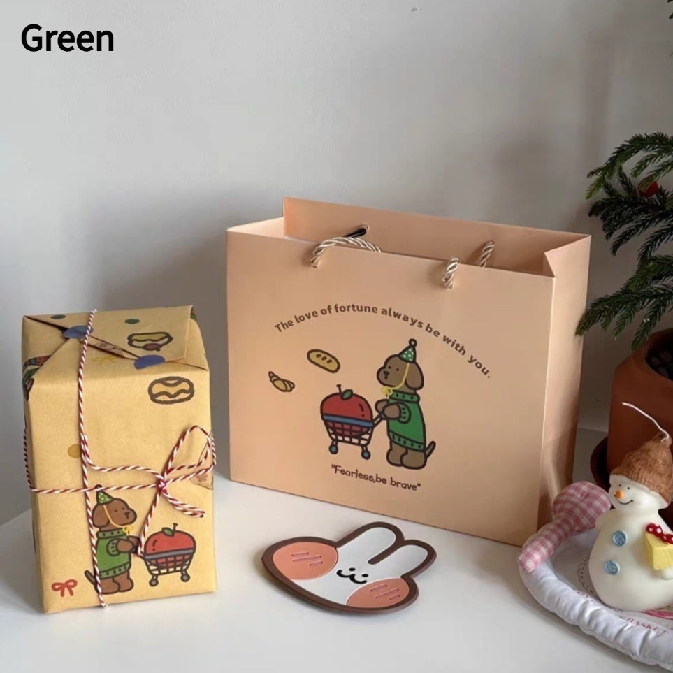 Red And Green Apple Puppy Ceramic Mug