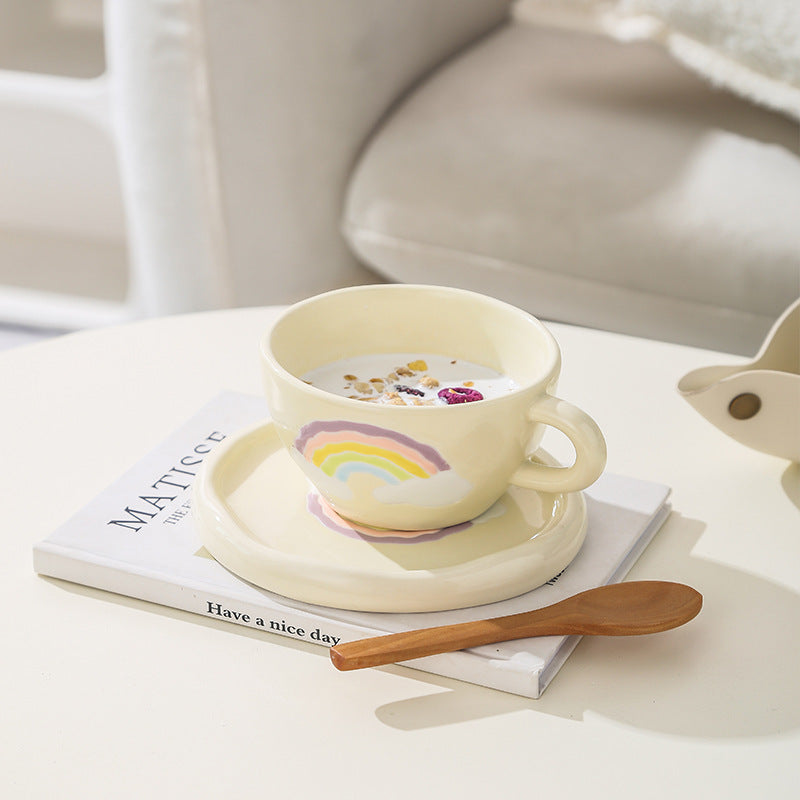 Minority Ceramic Coffee Cup Set With Disc